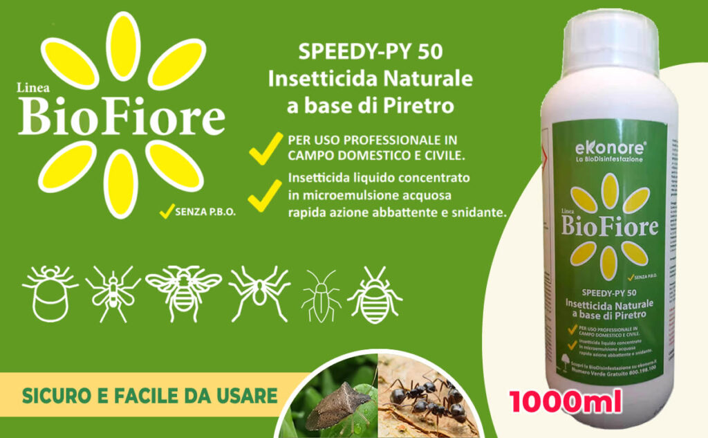 Insetticida Piretro Naturale contro le zanzare Per eliminare tutti gli insetti e parassiti infestanti Biofiore